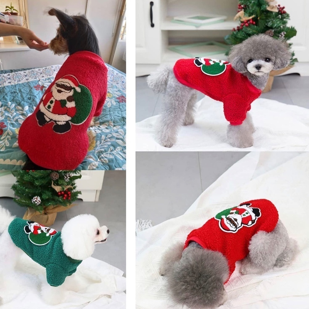 2PCS Dog Sweaters Christmas Outfits for Chihuahua Yorkie Warm Knitted Ho… - Picture 5 of 5